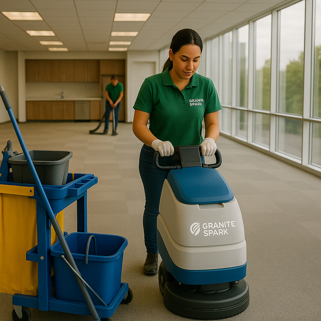 office cleaning team